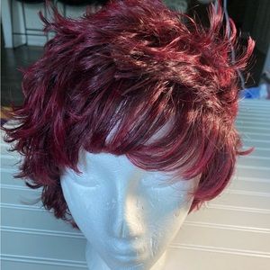 Womans Glory Aborn Wig Adjustable Elastic Straps Japanese Fiber